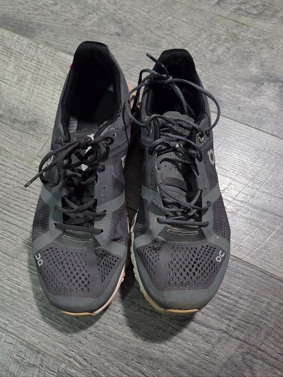 On Clouds Shoes - On Cloud Women’s Athletic Running Shoe - Charcoal with Blush Size: 6.5
